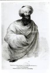 Portret van Sheikh Ibrahim, of Johann Ludwig Burckhardt, 1817